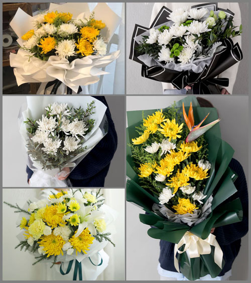 广东江门市恩平市那吉镇七星塘委会村白事花束代送